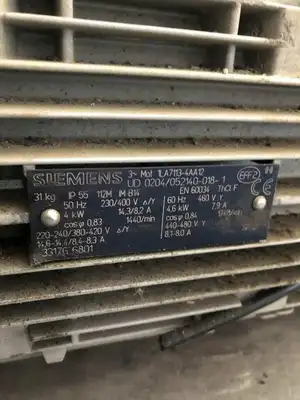 MOTOVARIO 0052804 5.3/6.1HP Gearmotor 1440/1740RPM 68.6:1 230/400V 460V 3PH