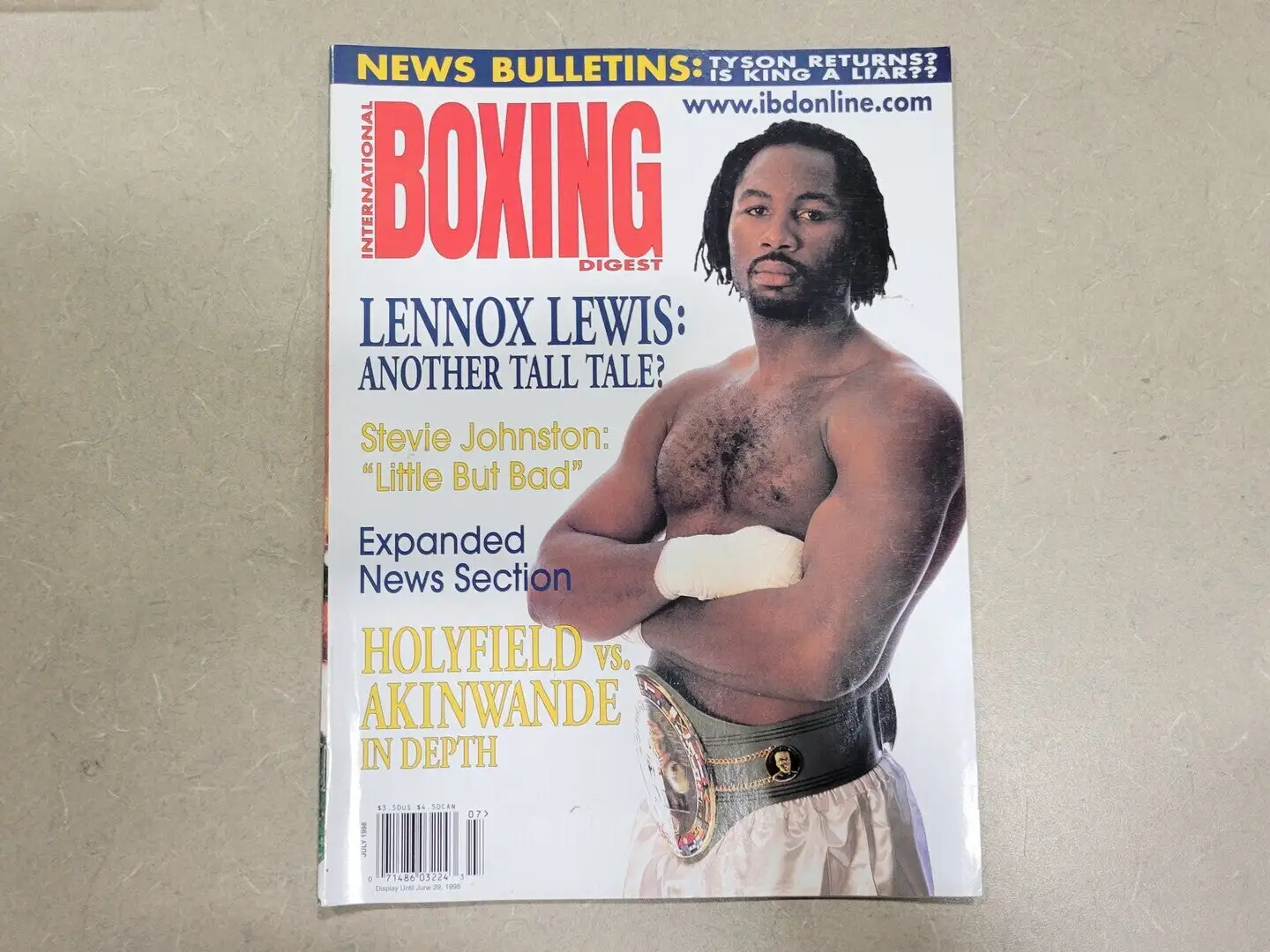USED BOXING DIGEST JULY 1998