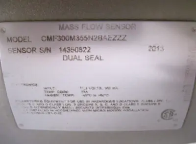 USED Micromotion CMF300 M355N2BAEZZZ
