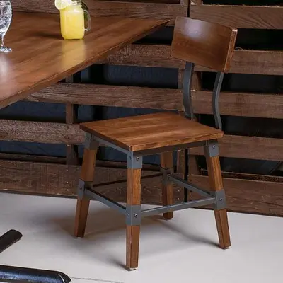 Rustic Industrial Dining Side Chair