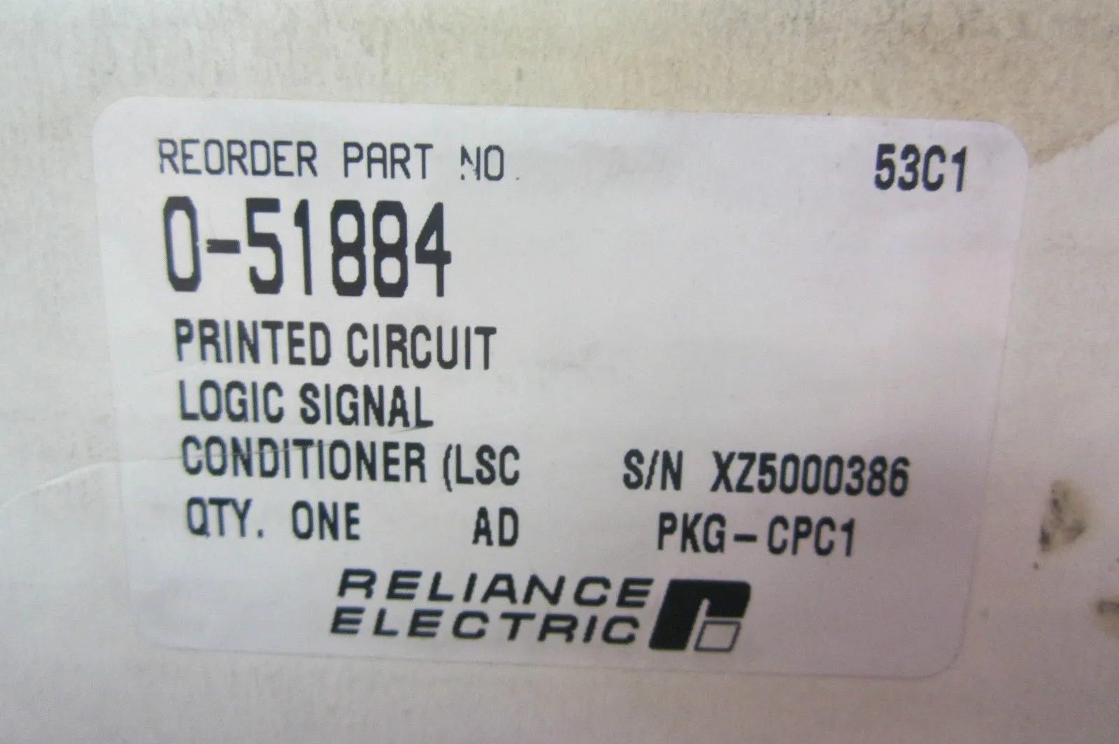 REMANUFACTURED RELIANCE ELECTRIC 0-51884 LSCA MODULE 051884