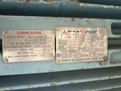 USED TECO WESTINGHOUSE PDH12502TE2