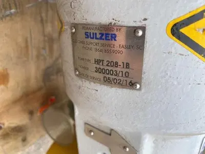 USED 2016 SULZER HPT 208-1B