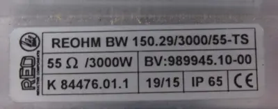 NEW REO ELEKTRONIK REOHM-BW-150-29/3000/55-TS NOISE FILTER REOHMBW15029300055TS