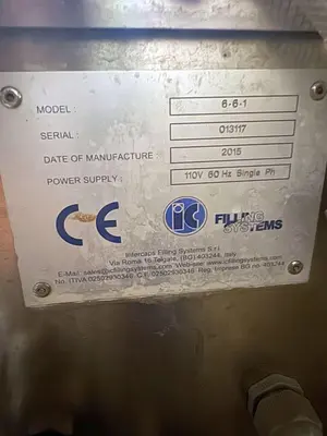 USED 2015 IC FILLING SYSTEMS 6.6.1 RINSE/FILL/CROWN
