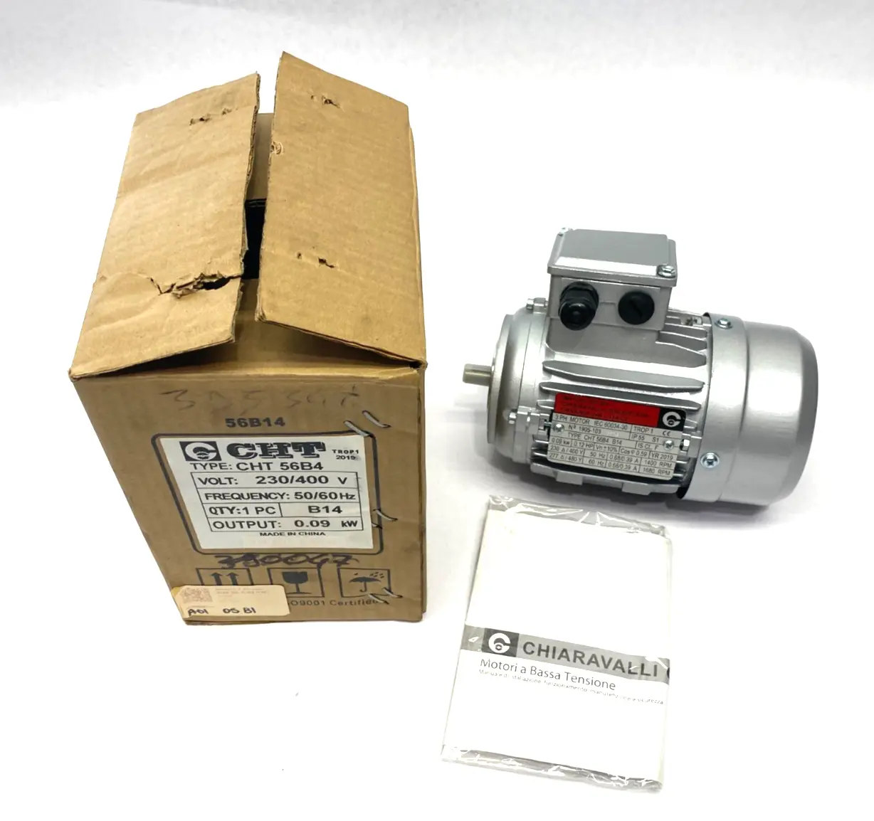 NEW CHIARAVALLI ELECTRIC MOTOR 3-PHASE 230/400V 0.12HP 1905-103