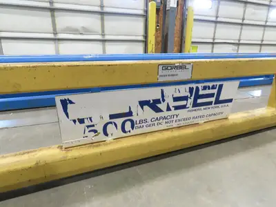 Gorbel 1/4 Ton 500Lb Free Standing 4-Post Bridge Crane 15'Span 18' 6"Runway