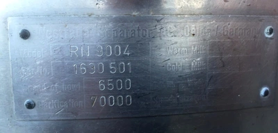 Westfalia RN 9004 warm milk clarifier, 316SS.