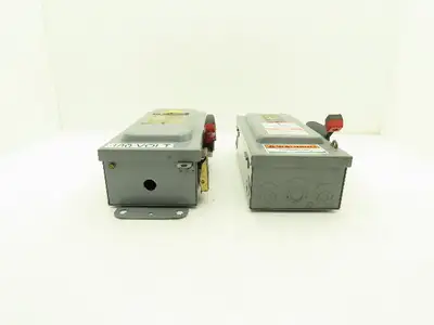 Square D H361 Safety Disconnect Switch Fusible 30A 3PH Series E1 Mixed Lot of 2