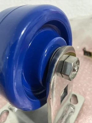 (2) Prism By Bassick Industrial 4” Wheel Diameter Rigid Caster See Phots For
