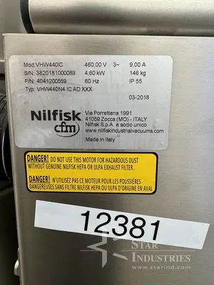 Used 2018 NILFISK VHW440IC Dust Collectors | Star Industries #1253799