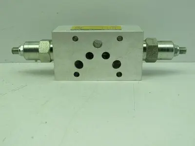 Dynex Rivett S8620-02-AB-V-20 Dual Flow Hydraulic Control Sandwich Valve
