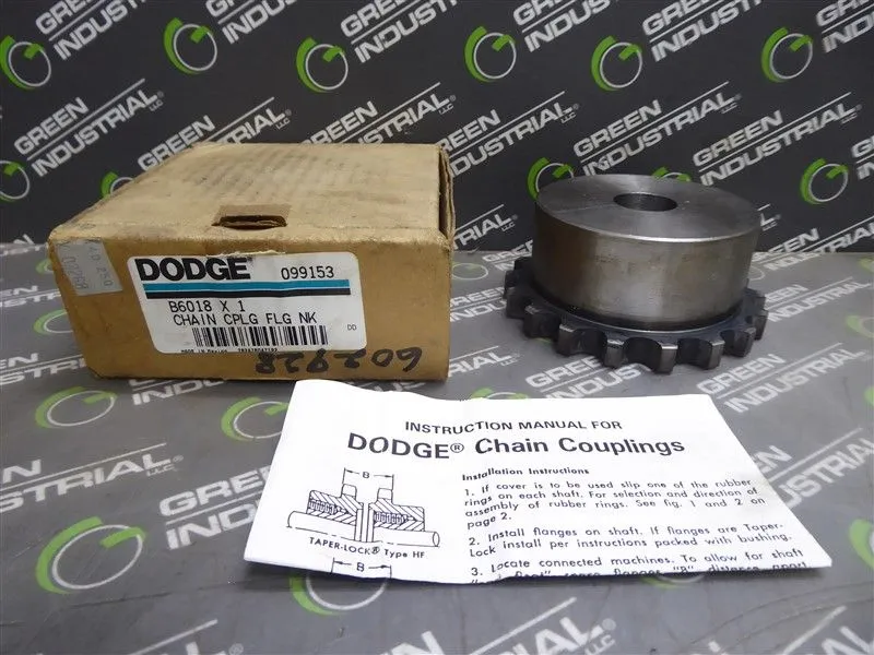 Dodge B6018 Chain Flanged Coupling 099153 New
