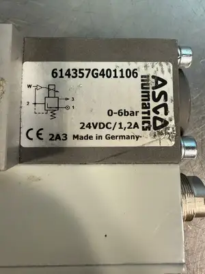 Asco Numatics 614357G401106 Sentronic 24Vdc/1,2A (3.1.1)