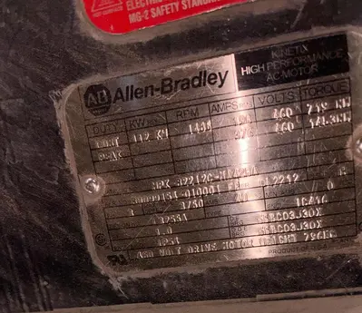 Allen-Bradley HPK-B2212C-MA42BA High Power AC Servo Motor