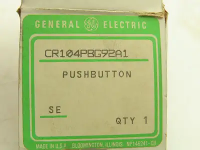General Electric CR104PBG92A1 Pushbutton Switch Momentary 30mm