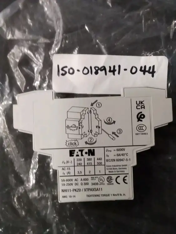 Used Eaton Eaton Circuit Breaker NHI11-PKZ0 Circuit Breaker Parts US | Infinity wholesale & Supply LLC #1305659