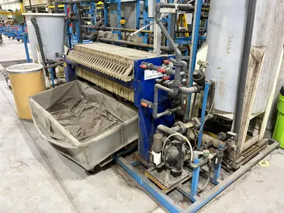 1999 Pacific Press 4 Cubic Foot Filter Press - Plate & Frame | Perry Equipment (5)