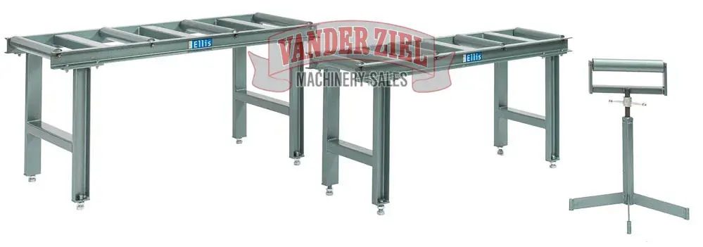 Ellis Stock Stand for Model 3000's and 4000's – 5’ Long, 4-Rollers (20″ W), PN 6227