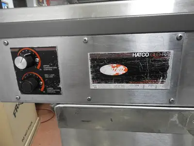 Used JS Used Hatco GRSDS-41D Glo-Ray 41" Slanted Double Shelf Warming Merchandiser Display 220V - JS Heated Cabinets & Displays Illinois US | Falcon Restaurant Supply #1376465