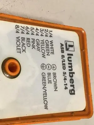 USED LUMBERG ASB 8/LED 5/4-14