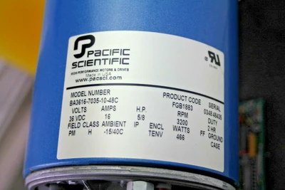 Used Pacific Scientific BA3616-7035-10-48C D.C. Motors California US | Davliegogo LLC #1705549