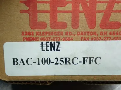 New | in-Stock LENZ BAC10025RCFFC Miscellaneous MRO Ohio US | HGR 24 #1089625