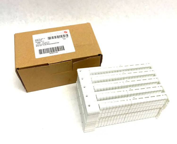 Used MURRPLASTIK TERMINAL BLOCK LABEL WHITE KPX 5/5-5 ZS Terminal Blocks | Maverick Industrial Sales #1104285