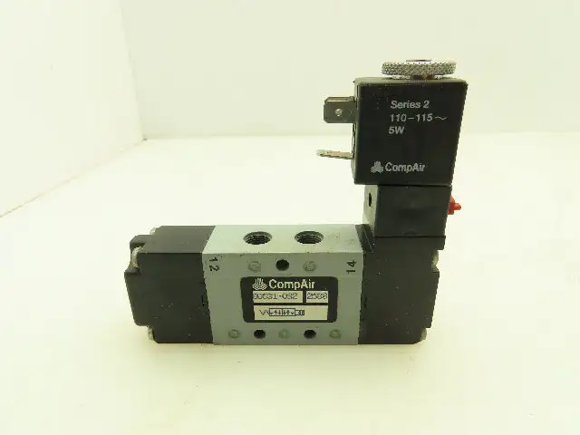 CompAir 8D531-032 Pneumatic Solenoid Valve 5-Port 2-Pos 115V