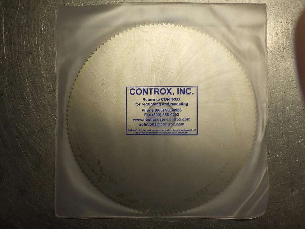 Controx 8" x 1/8" HSSCo Slot Saw 1.25" Arbor 128 Teeth 241701 (LOC3432)