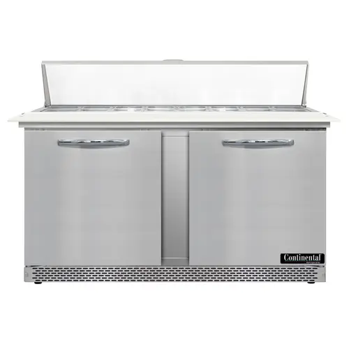 Continental D60N16C-FB 60" Designer Line Sandwich/salad Prep Table W/ Refrigerated Base, 115v