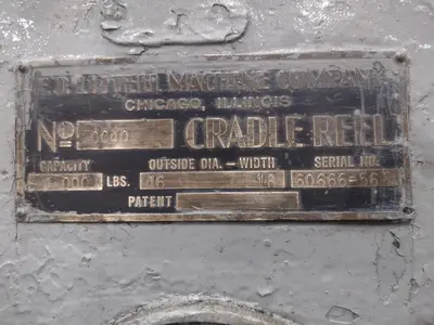 4,000 LBS X 18" LITTELL MODEL #CC40 COIL CRADLE STRAIGHTENER: YOBRO #24883