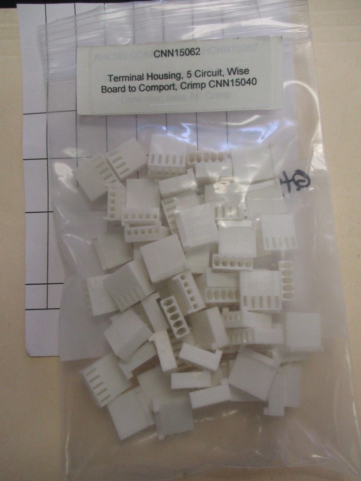 Unused CNN15062 5-pos Crimp Circuit Terminal Housing (QTY 67)