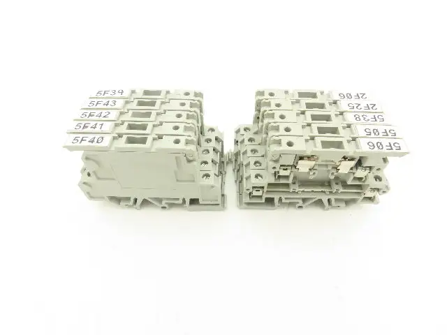 Allen Bradley 1492-JD3FB Double Level Fuse Terminal Block Lot of 10