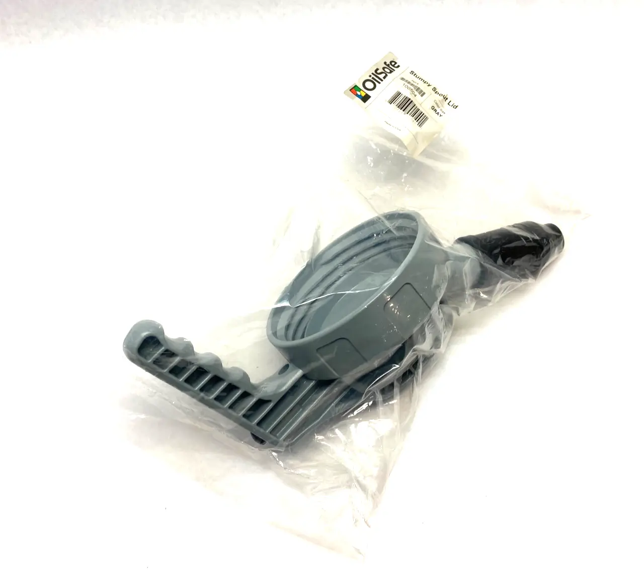 NEW OILSAFE STUMPY WIDE SPOUT LID, GRAY