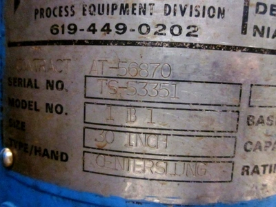 (5) Tolhurst 30 x 18 perforate basket centrifuges, rubber-lined.