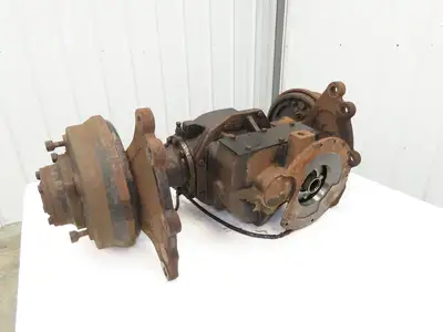 Hyster E60Z-33 Forklift Front Dual Wheel Drive Axle Assembly 6-Lug & Park Brake