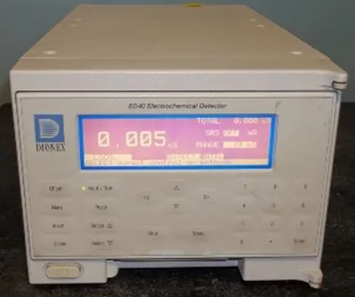 QTY. 1. DIONEX ED40 ELECTROCHEMICAL DETECTOR S/N: ...