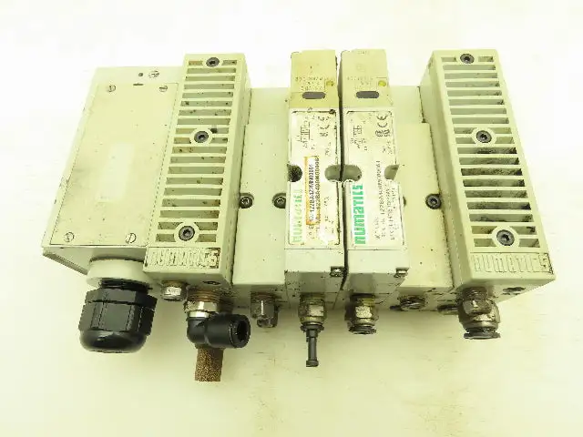 Numatics 2012 Series Pneumatic Solenoid Valve 4-Station Manifold 24VDC
