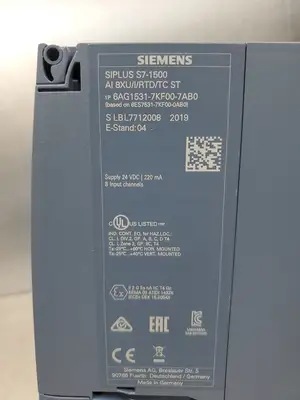 USED Siemens 6AG1531-7KF00-7AB0 SIPLUS S7-1500 AI 8CU/I/RTD/TC ST Module