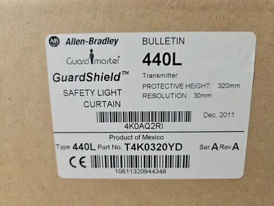 Allen Bradley T4K0320YD Ser A Rev A GuardShield Safety Light Curtain loc6D11