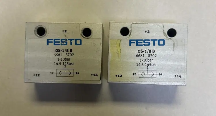 Used FESTO OS-1/8B Pump & Valve Parts | Surplus Asset Holdings #1216413