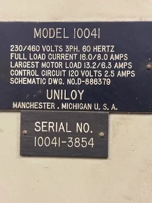 UNILOY 350R4 Blow Molders | Perry Equipment (16)