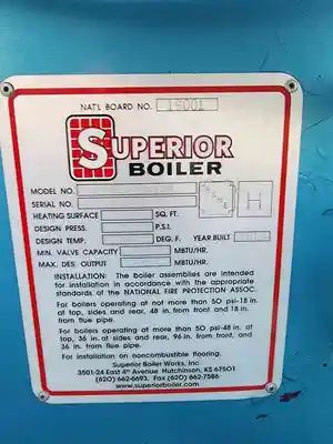 USED SUPERIOR BOILER WORKS, INC 3-4 37-306