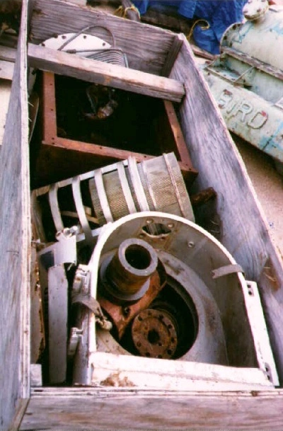 Baker-Perkins S-8 pusher parts machine, 316SS.