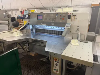 USED 2000 POLAR 137ED-AT AUTOTRIM GUILLOTINE PAPER CUTTING LINE