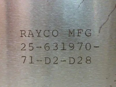 USED RAYCO 25-631970-71-D2-D28
