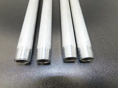 Kaiser B241-16 Aluminum 6061-T6 Seamless 1/2" Sch 40 Pipe 60" Threaded Lot of 4