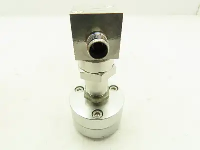 Parker 4A-P4K-11AC-SS Stainless Pneumatic Bellows Shut-Off Valve NC 1/4" Ports