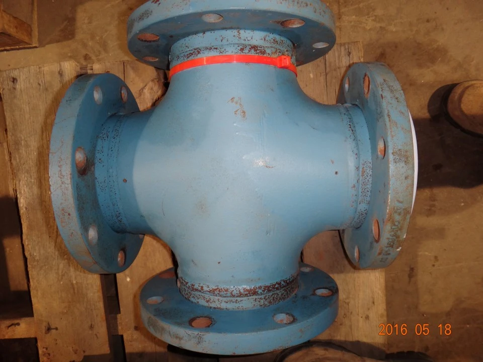 6" Dow, PTFE Lined Cross, 150